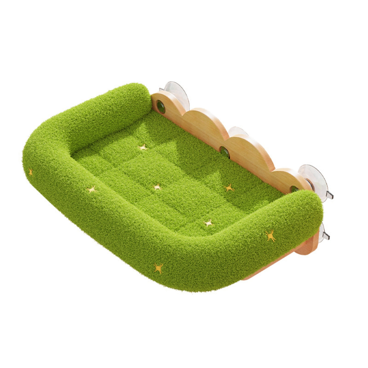 Cat Window Bed with Suction Cups Wooden Cat Window Hammock Comfortable for Cats