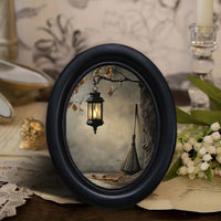 Halloween Witch Wooden Picture Frame for Desk, Living Room, Dining Room, Entryway