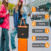 旅行用鞋袋便携鞋类收纳器带多个口袋3合1悬挂式行李鞋类储物袋