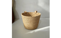 Woven Basket with Straps Waterproof Imitation rattan Basket Weather Resistant for  , Pushchairs