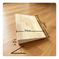 Wooden Slant Board Fir Wood Slant Board Wedge-Shaped Exercise Equipment for Home Workout, Physical