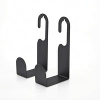 2 Pieces Metal Wall-Mounted Hose Holder Compact Garden Hose Hanger Long-Lasting Hardware Rustproof for Patio