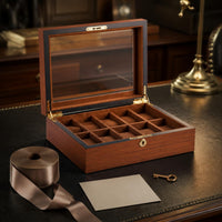 Wooden Watch Box Transparent Lid Watch Box Easy to Organize