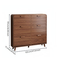 Narrow Wooden Footwear Storage Unit Space-Saving Narrow Shoe Storage Cabinet Large Capacity Household Furniture for Apartment Dwellers, Foyer, Hallway