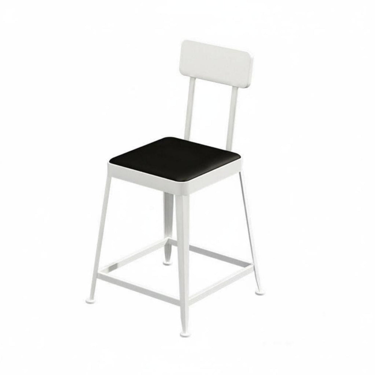 Round Pub Table with Backrest Stools factory-inspired aesthetic for Balcony, Dining Room