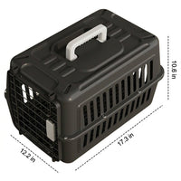 Portable Pet Carrier with Design Patent, Hard-Sided PP Material Cat Carrier for Car Pet Carrier Use