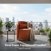 Upholstered Cafe Chair and Table Combination Leisure Atmosphere Commercial Furniture Protective Floor Glides Armless for Bistro