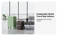 Front-Accessibleing Hardside Suitcase Expandable Wheeled Cabin Luggage for Men