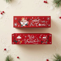 Christmas Storage Box Sturdy uncoveredTop Wooden Box Rustic for Holiday Decor