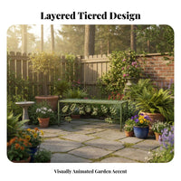 Multi-Tiered Corner Stand Space-Saving botanical Rack Easy Assembly for Living Room