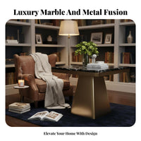 Light Luxury Design C-Shaped Slide-Under Stand Movable Sofa Side Table Modern design Living Room Furniture adaptable for Apartment Dwellers, Homeowners, Remote Workers, Small Spaces, Bedroom, Home Office
