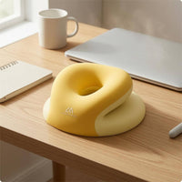 Raised Side Double-Layer Rest Pillow Contoured Encircling Support Pillow Rounded Shape Rest Cushion Cushioned for Office Desk, Classroom