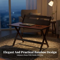Foldable Adjustable Kids Desk and Chair Set Ergonomic Design Adjustable Desk and Chair Set Tilting Desktop children's Furniture Safe long-lasting for Students, Parents, schoolwork, Study Room, Home School, Bedroom