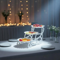 3 Layer Fruit Tray Easy to Clean 3 Tier Fruit Tray Space Saving for Living Room