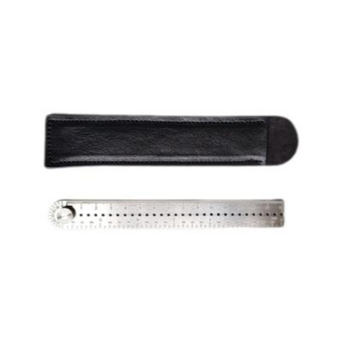 Metal Ruler, Multifunctional Measuring Tool, Drawing Compass, Metric & British Scales, Portable for School, Office, Engineers