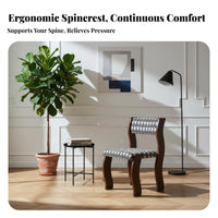 Upholstered Boudoir Chair French Aesthetic Tri-Lobed Rear Chair Vintage Design Soft and Comfortable for Adults, Guests, Bedroom