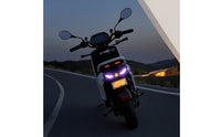 LED License Plate Light with Eye Design Decorative Motorcycle License Plate Light Slim Lighting Compact for Motorcyclists, Night Riding