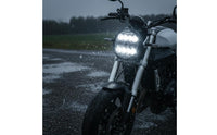 Easy to Install GROM125 Headlight Kit Mounting Brackets Included Round LED Headlight