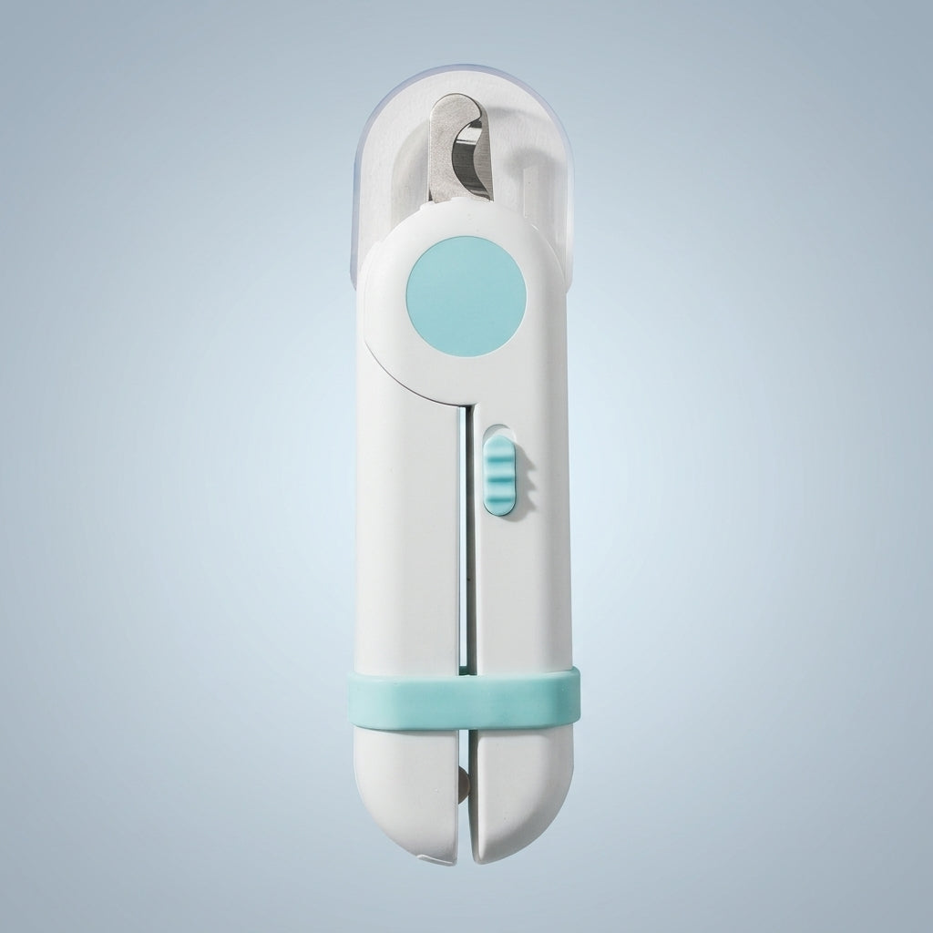 Nail Clippers with LED Lights for Dog Grooming, Stainless Trimmer with Built-in Nail File, Easy to Use Tool for Small Animals