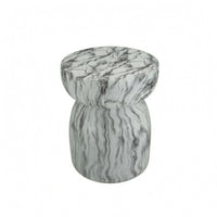 Pedestal Side Table Flat Tabletop Small Side Table Sturdy for Beside Sofa
