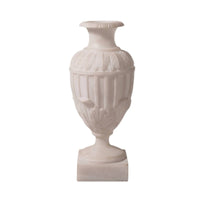 Sculptural Vase Cream Flower Vase Heavyweight for Mantel, Interior Designers