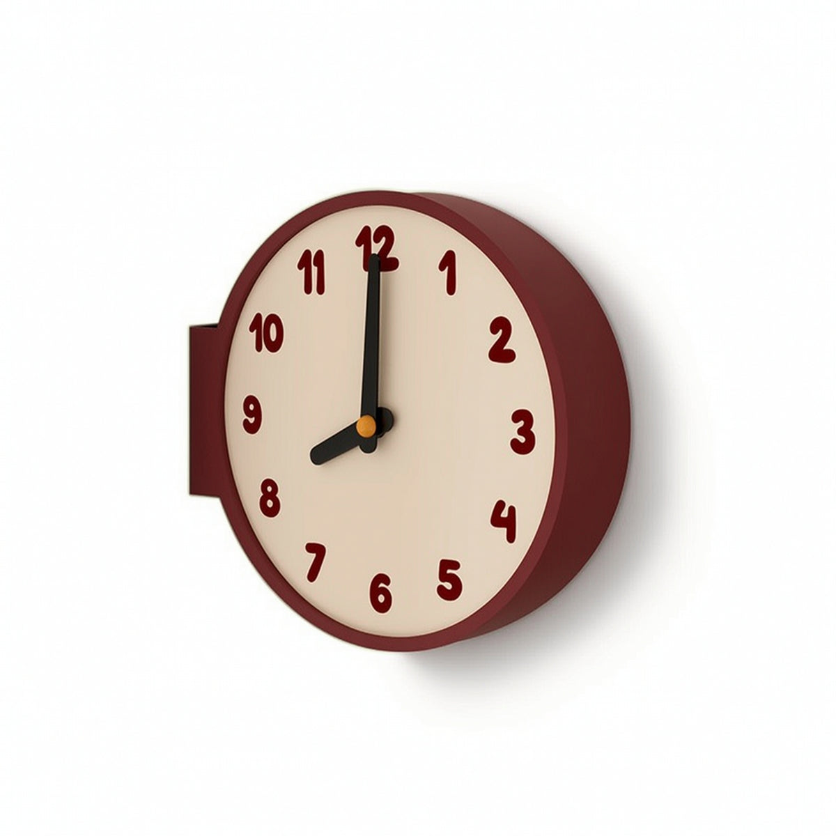 Corner Wall Clock Analog Corner Clock Non-Ticking for Living Room