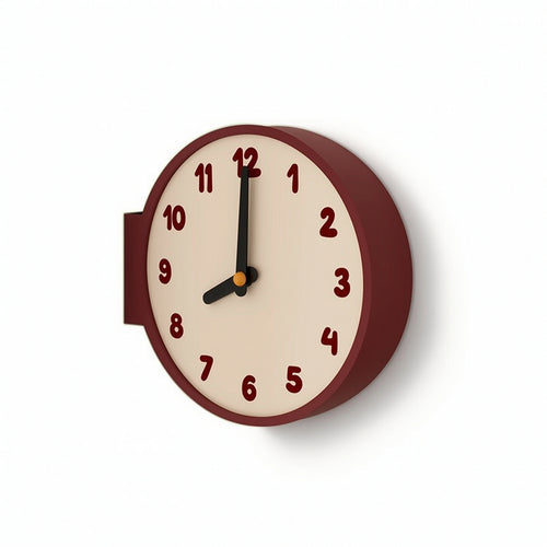 Corner Wall Clock Analog Corner Clock Non-Ticking for Living Room