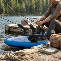 3 Head Rod Holder Reel Slot Adjustable Fishing Pole Rack Easy to Carry Outdoor Gear Organizer for Pier