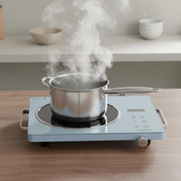 High Power 3500W Electric Ceramic Cooktop Adjustable Temperature Control Infrared Cooktop Overheat Protection for Students, Campers, Camping