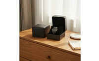 PU Leather Watch Box Luxury Design PU Leather Watch Case Wristwatch Display Box Soft Safeguarding Interior Scuff Resistant