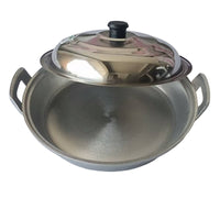 Pan with Two Side Handles Uncoated Pan with Side Handles Cookware for Frying