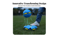 Double-Form Change Transforming Flying Saucer Ball Interactive Fun Flying Saucer Ball Long-Lasting for Children, Parents, Park, Backyard