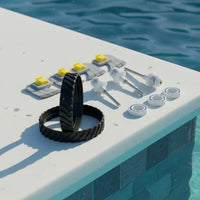 Long-Lasting Material Pool Cleaner Drive Shaft and Bearing Kit Improved Traction Cleaner Tire Track and Brush Set