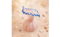 Handmade Glass Flower Vase Mouth-Blown Handmade Glass Vase for Tabletop