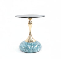 Home Furniture Metal Pedestal Bedside Table for Bedroom