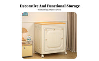 Foldable Wheeled Storage container two-way entry Compressible Wheeled Chest Easy Assembly