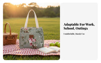Insulated Bento bag Portable Insulated Tote Reusable for Work, Women, Adults