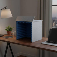 Noise Reduction Desktop Vocal Booth Detachable Portable Audio Capture Device Isolation Barrier Quick Assembly for Podcasters, Voice Actors