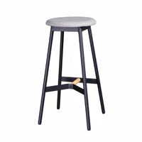 Round Backless Stool Nordic Design Bar Chair Minimalist Design for Pub, Counter