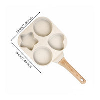 Four-Cavity Frying Pan Speckled Shape E-G Pan Easy to Clean