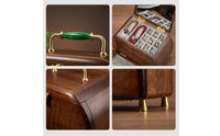 Jewelry Storage Box with Mirror Wooden Jewelry Chest with Drawers Mirrored for Bedroom
