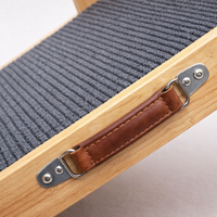 Dog Steps for Bed and Sofa with Adjustable Height, Wooden Pet for Small and Cats, Portable Foldable Design for Car Use