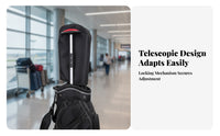 Foldable Bag Carrier Stand Rod | guarding Top Cap, Adjustable Length Design, Telescopic Golf bag stand
