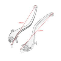 Brake Clutch Lever Set Rounded Ends Motorcycle Brake Lever Pair