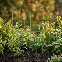 Garden Trellis for Climbing Plants and Potted Plants, Steel Frame Plant Support for Decoration, Metal Garden Trellis Panels, 120cm High