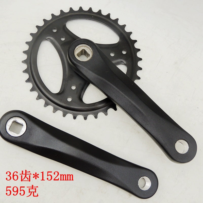 Bicycle Chainring 36/38T with Aluminum Alloy Crank 152/165mm for Folding Bikes