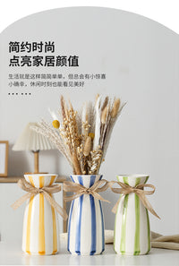 厂家直销陶瓷花瓶批发家居摆件客厅干花花瓶民宿餐厅花瓶精致