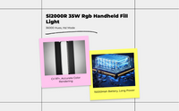 Rechargeable RGB handheld light, high CRI