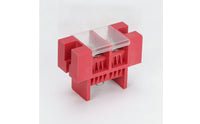 Transparent Through-Wall Terminal Block with Cover Clear Fence Terminal Block Insulated Connector Screw for Electricians