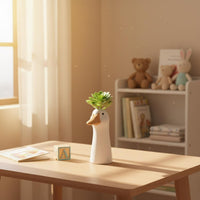 Goose Flower Planter Cute Table Centerpiece Tabletop